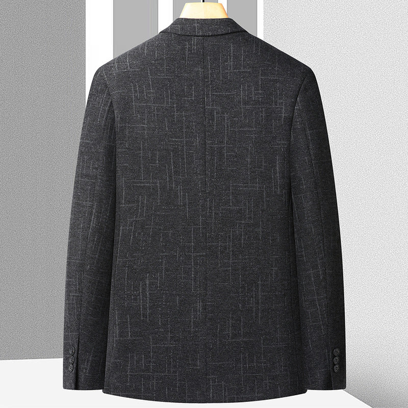 Herren Sakko aus Wollmix mit dezentem Karomuster, leichter Thermo-Innenfütterung und aufgesetzten Taschen Shop Nory