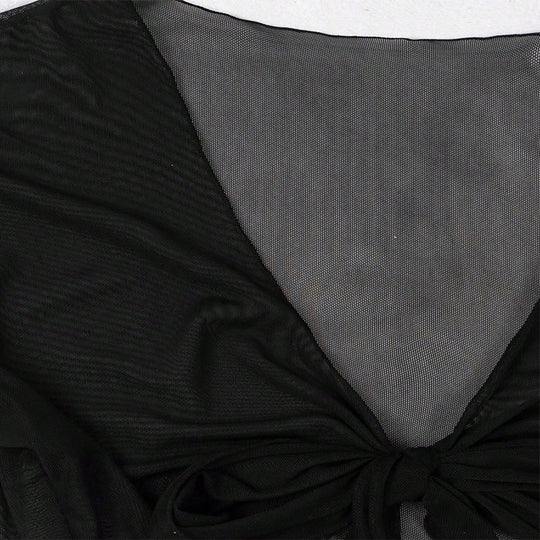 Damen Kurzarm-Crop-Top mit V-Ausschnitt und BindShopnoryand Shopnory