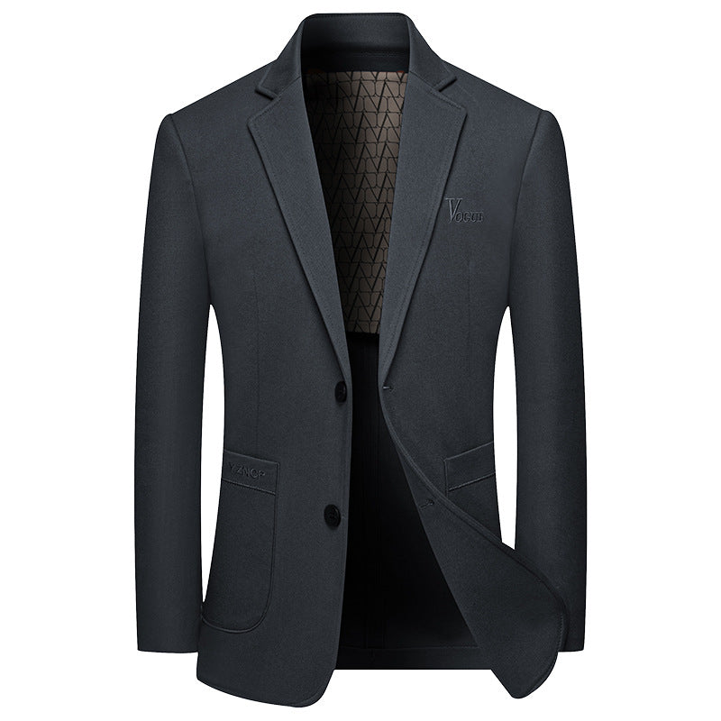 Herren Modernes Einreihiges City-Blazer mit aufgesetzten Taschen und leichter Halbfütterung Shop Nory