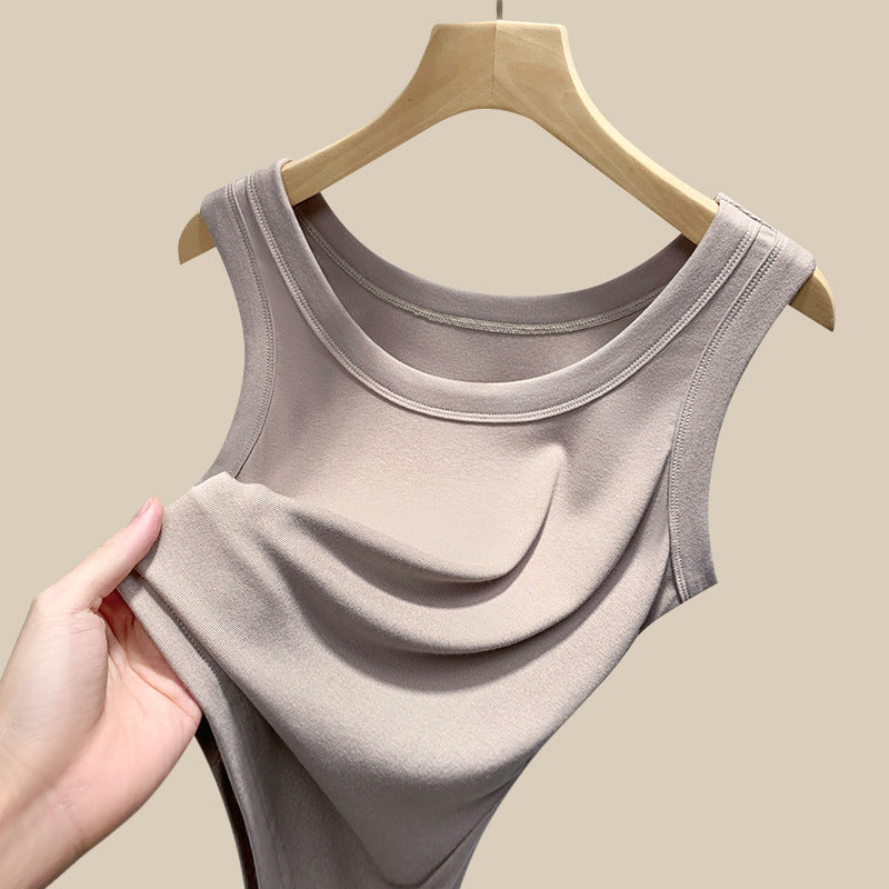 Damen ärmelloses Basic-Top aus hochwertigem Material