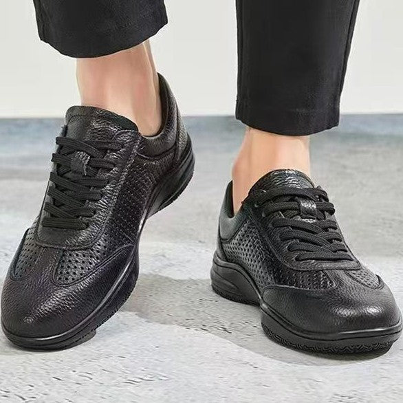 Herren Bequeme orthopädisch inspirierte Alltagsschuhe aus genarbtem Leder mit gepolstertem Komfortfußbett Shop Nory
