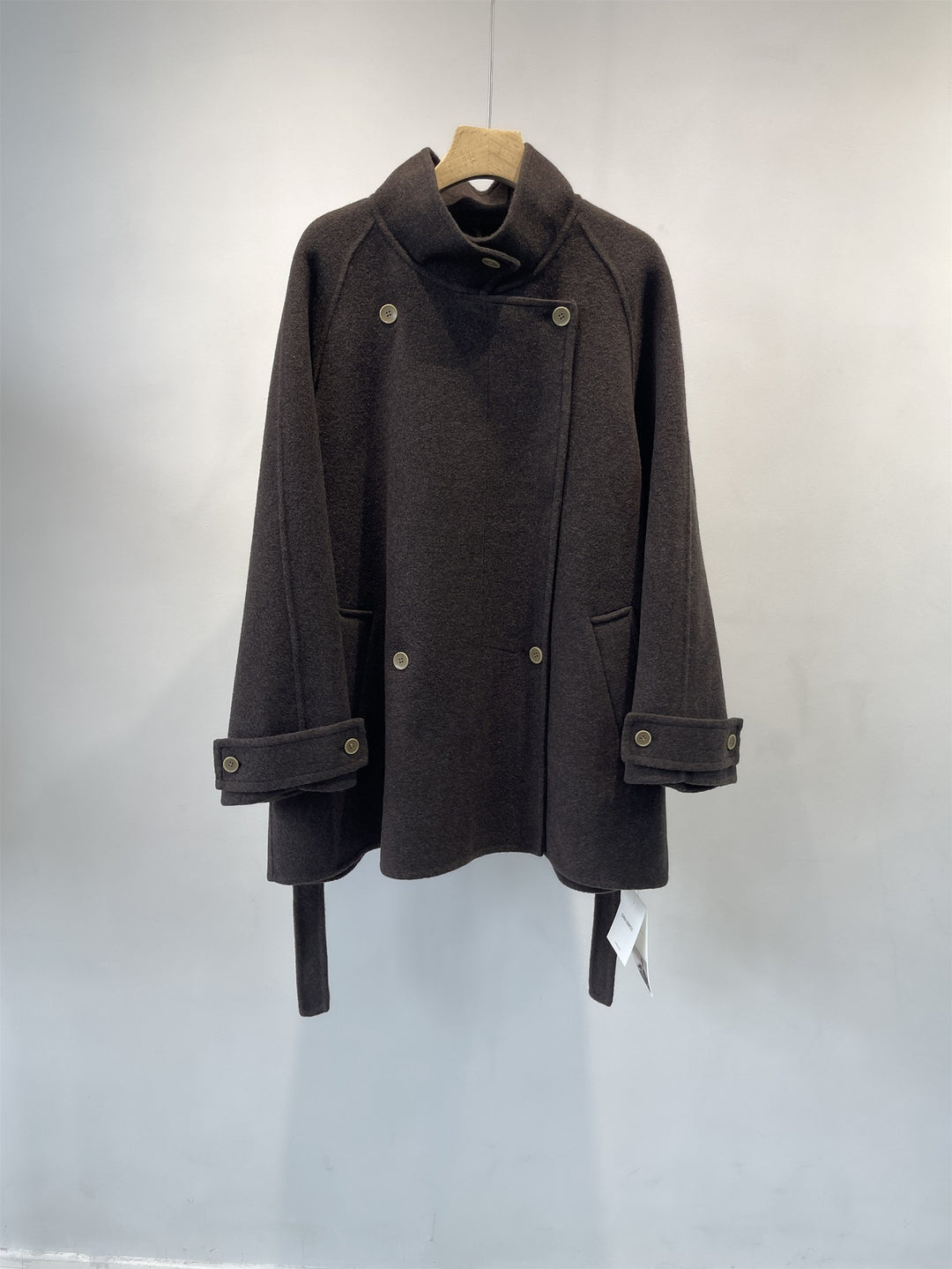 Damen maßgeschneiderter doppelt gestrickter Wollmischmantel Shop Nory