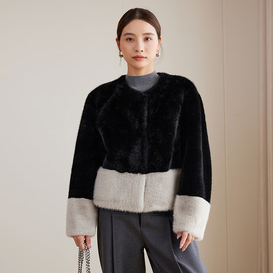 Damen Flauschige Kurzjacke Shop Nory