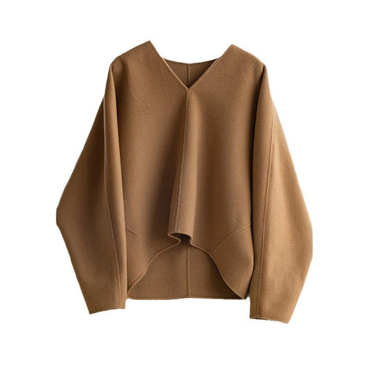 Damen Lässiger V-Ausschnitt Pullover Shop Nory