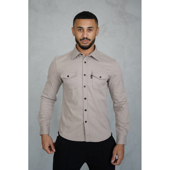 Herren Hemdjacke mit Brusttaschen und taillierter Passform Shop Nory