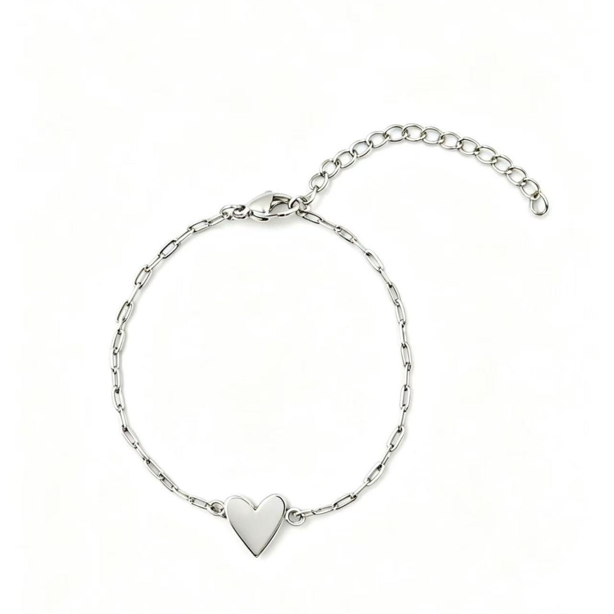 Damen Fußkettchen mit romantischem Herzanhänger aus hochwertigem Edelstahl Shop Nory