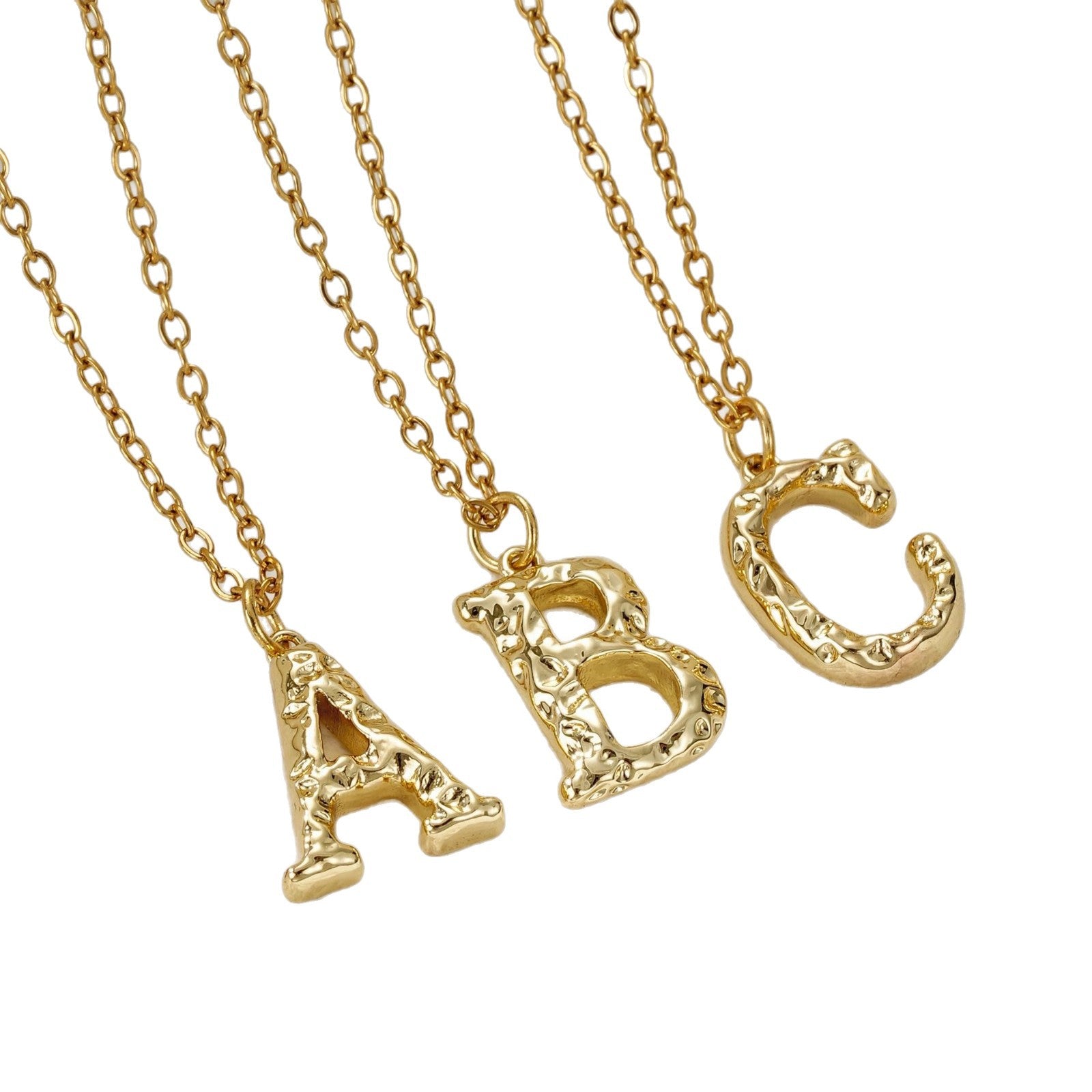 Damen goldene Buchstaben-Halskette Shop Nory