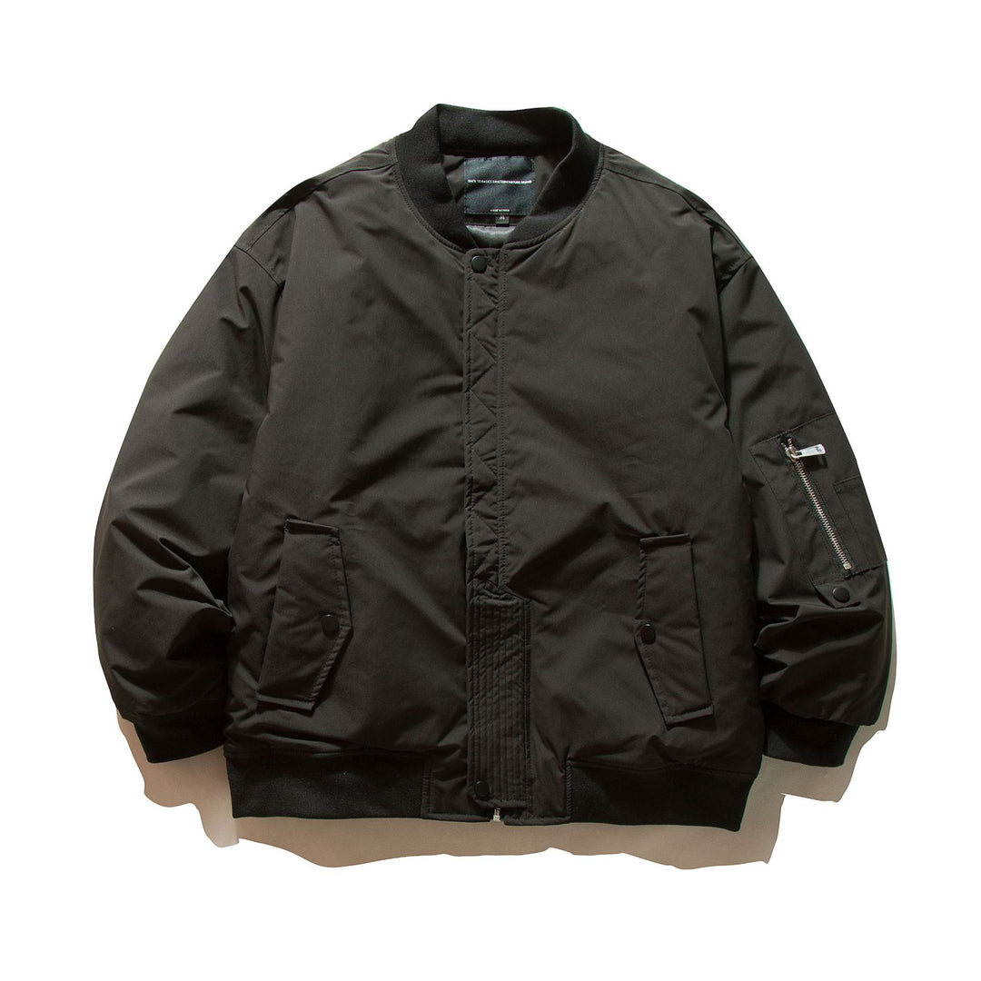 Herren Gepolsterte Bomberjacke im MA-1 Stil mit Ärmel‑Utilitytasche Shop Nory