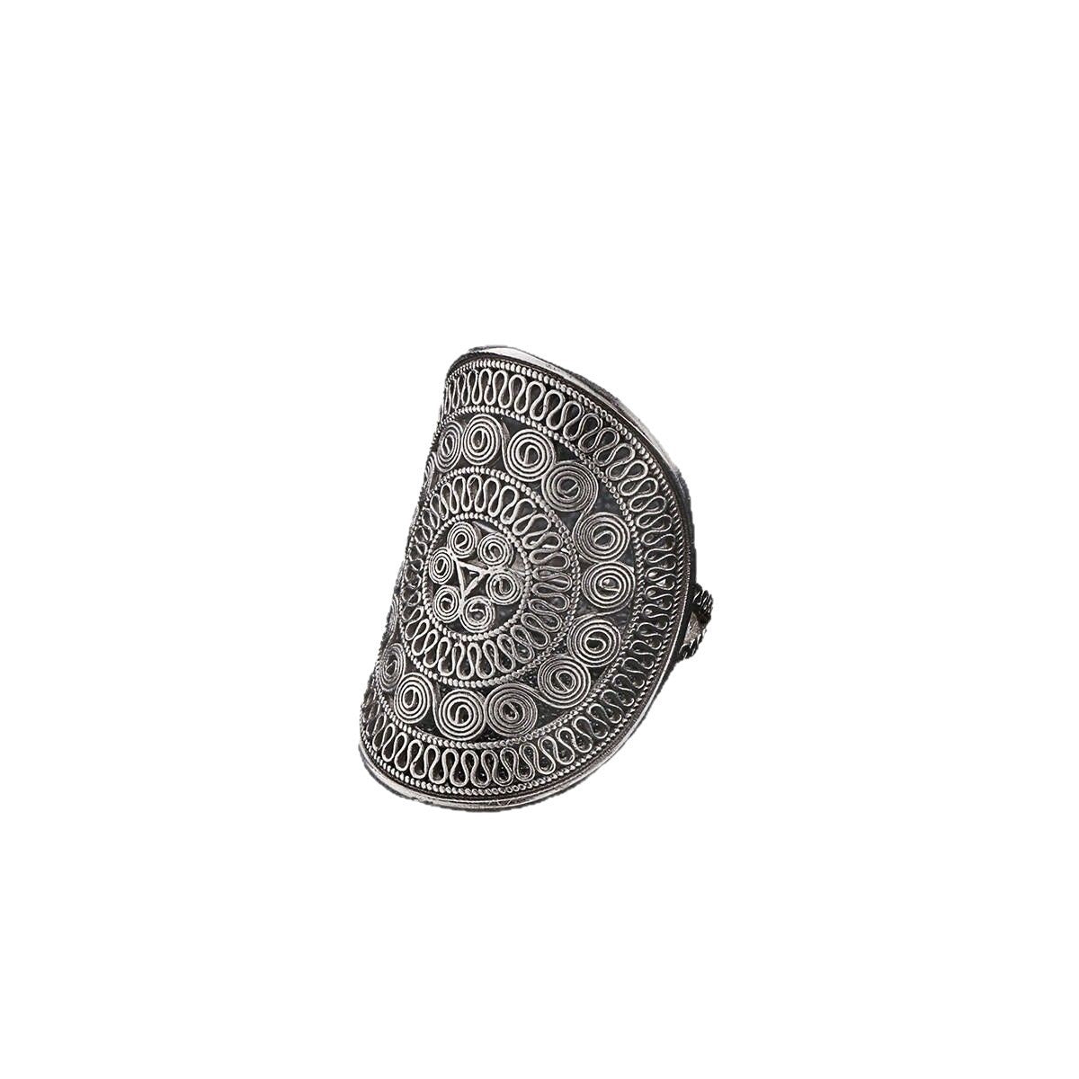 Damen kunstvoll gestalteter Ring mit spiralförmigem Design Shop Nory