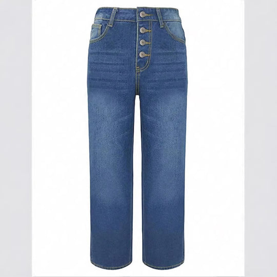 Damen Hochtaillierte Cropped-Jeans mit weiter Straight‑Leg-Passform Shop Nory
