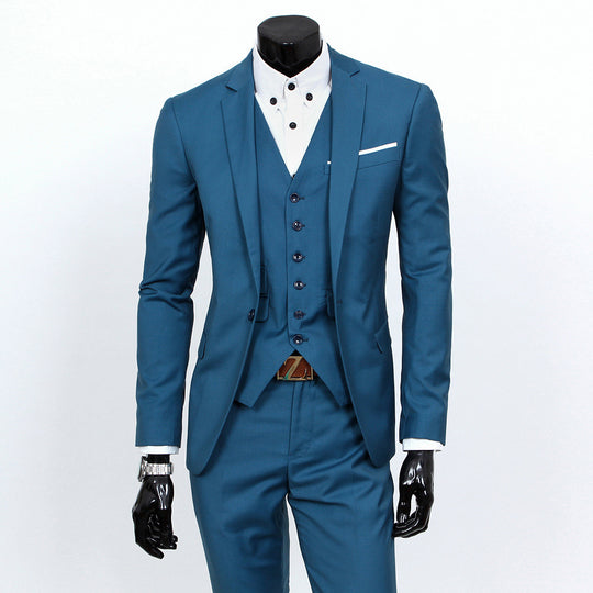 Herren schlanker dreiteiliger Businessanzug mit Weste Shop Nory