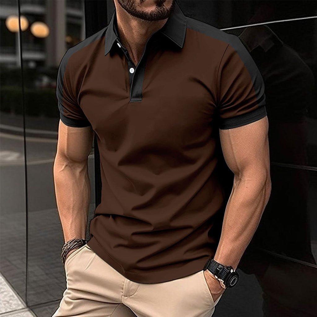 Großes Twill-Poloshirt