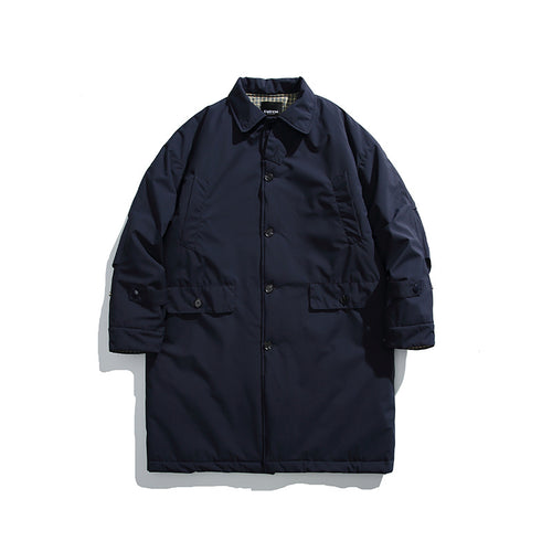 Herren Wattierter Mantel mit Hemdkragen und Thermofutter Shop Nory