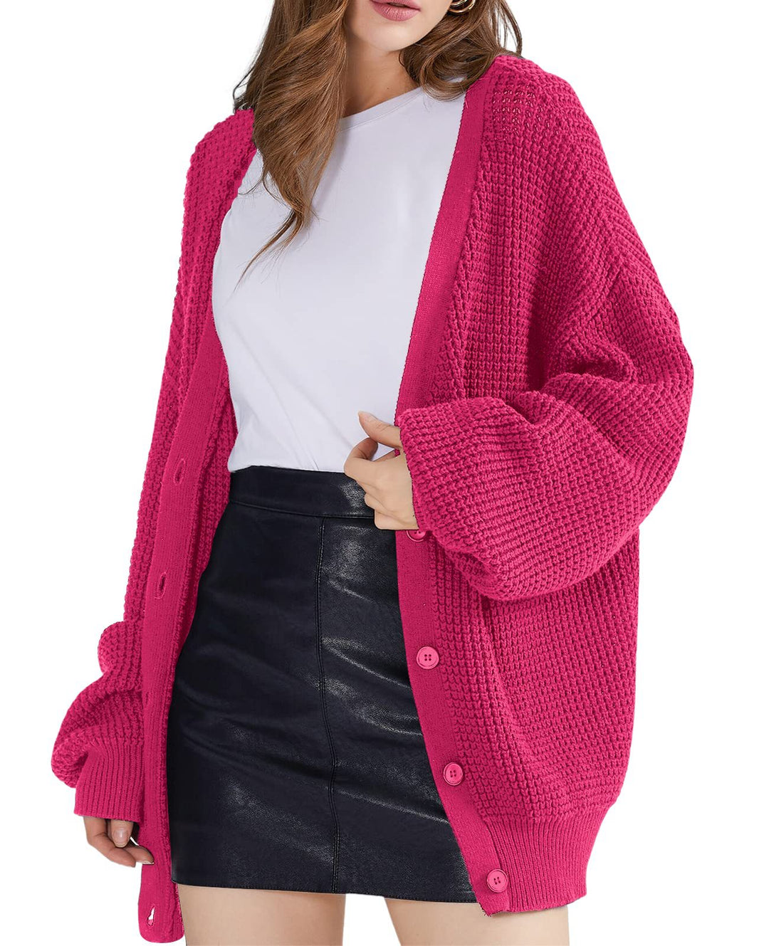 Damen Grobstrick Cardigan