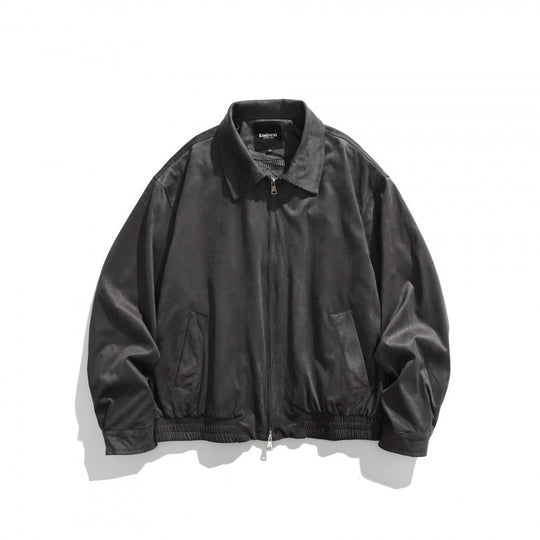 Herren Kurzjacke im Bomberstil aus Mikrofaser-Suede mit Reißverschluss Shop Nory