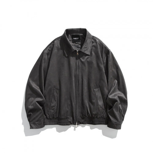 Herren Kurzjacke im Bomberstil aus Mikrofaser-Suede mit Reißverschluss Shop Nory