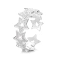 Damen Ring mit funkelndem Sternenmotiv aus hochwertigem Edelstahl Shop Nory