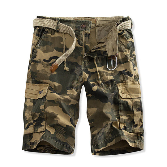 Herren Cargo-Shorts mit mehreren praktischen Taschen und verstellbarem Kordelzug