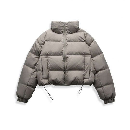 Damen Kurz geschnittene gesteppte Winterjacke im Cropped‑Style mit hohem Stehkragen Shop Nory