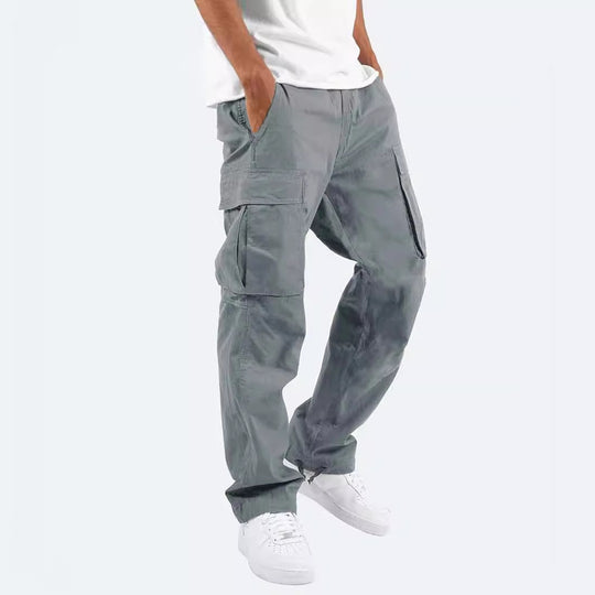 Herren nan lässige Baumwoll Cargo-Hose mit Multi-Taschen und verstellbarem Saum Shop Nory