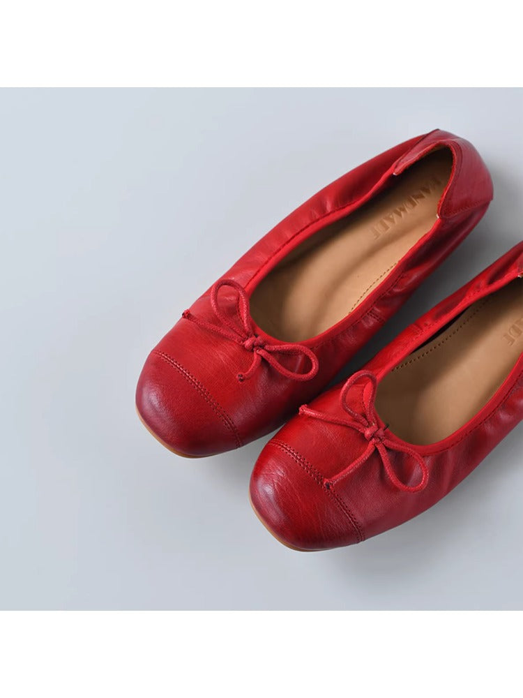 Damen Ballerinas mit elegantem Schleifen-Design und bequemer Passform