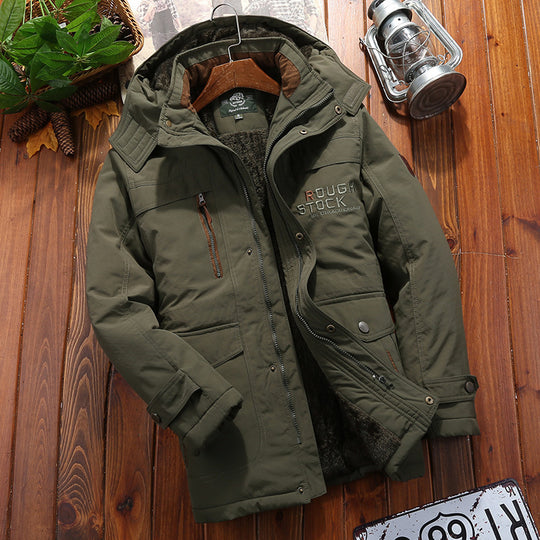 Herren Wetterfeste Fleecejacke mit abnehmbarer Kapuze Shop Nory