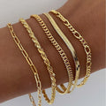 Damen Armband-Set mit eleganten und vielseitigen Kettenstrukturen Shop Nory