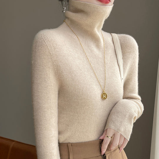 Damen Schmal geschnittener Feinstrick-Rollkragenpullover mit extrafeinem Flauschfinish Shop Nory