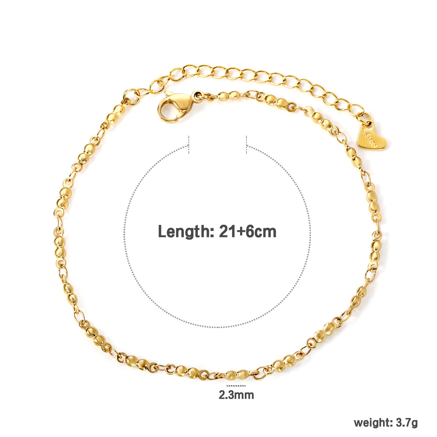 Damen Armband mit feinen Kugel- und Gliederdesign Shop Nory
