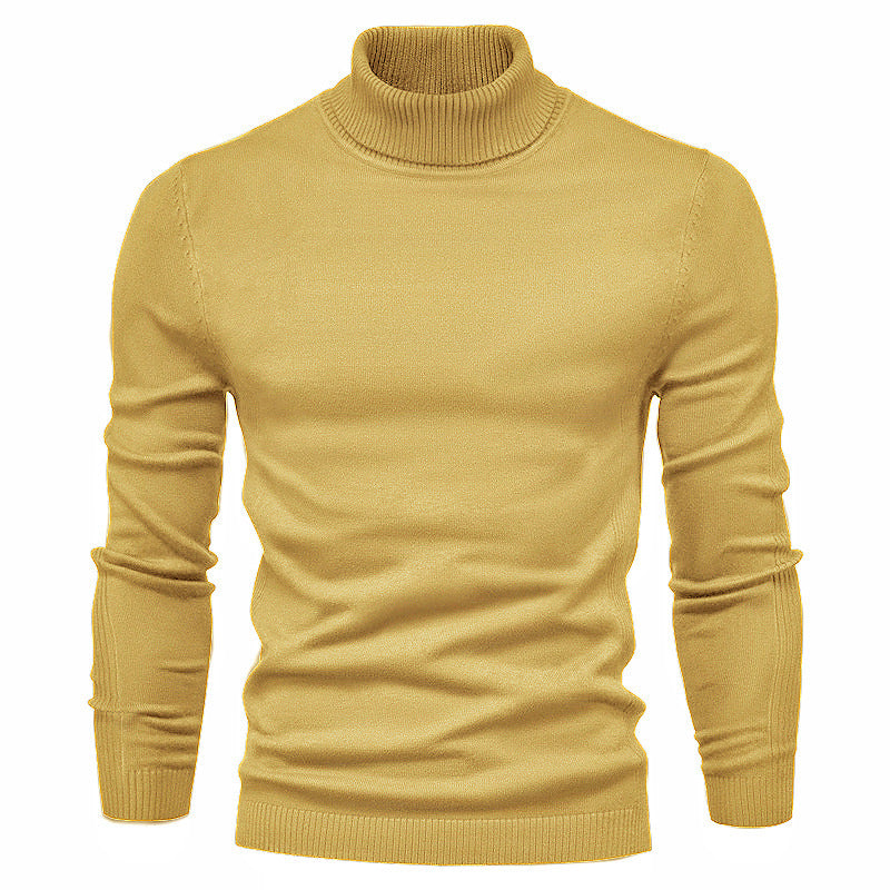 Herren modischer Rollkragenpullover aus feiner Merinowolle