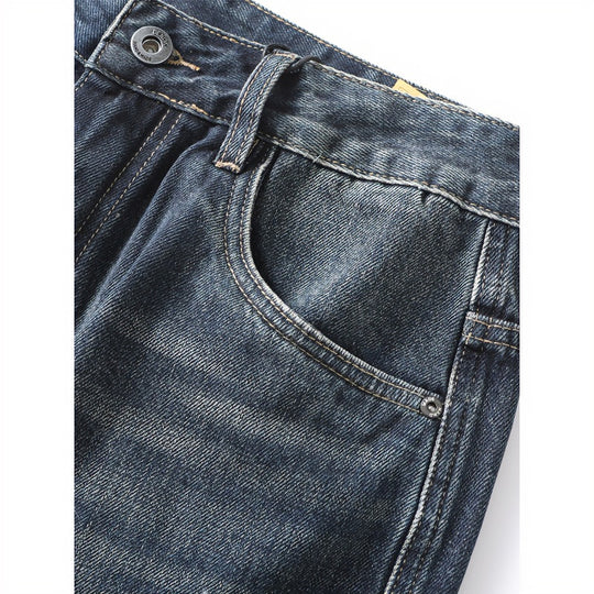Herren Cargo-Jeans mit aufgesetzten Beintaschen und Used-Waschung Shop Nory