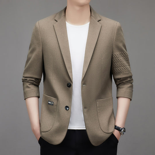 Herren Leichtes Casual-Sakko mit Dreiviertelärmeln und aufgesetzten Taschen Shop Nory