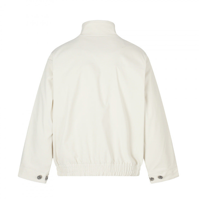 Unisex Kurzblouson im Boxy‑Cut mit Stehkragen, Pattentaschen und elastischem Saum Shop Nory