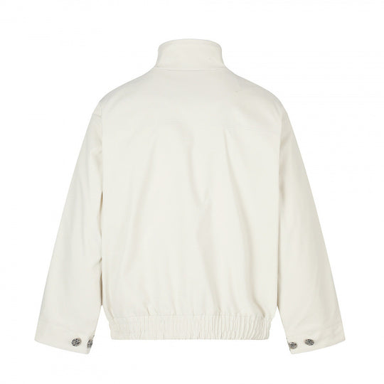 Unisex Kurzblouson im Boxy‑Cut mit Stehkragen, Pattentaschen und elastischem Saum Shop Nory