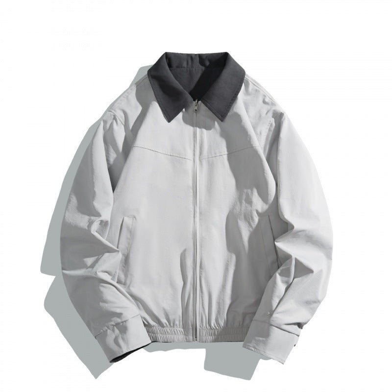 Unisex Kurz geschnittener Utility‑Blouson mit Kontrasthemdkragen und formgebenden Teilungsnähten Shop Nory