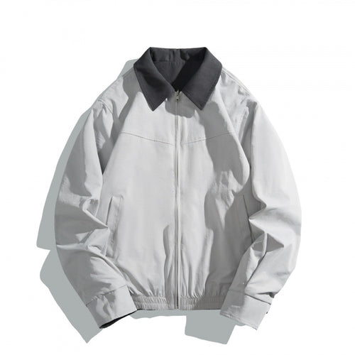 Unisex Kurz geschnittener Utility‑Blouson mit Kontrasthemdkragen und formgebenden Teilungsnähten Shop Nory