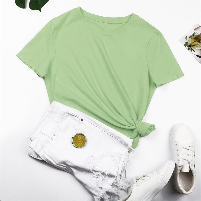 Damen Basic T-Shirt mit Lässigem Schnitt und Hochwertiger Baumwollqualität Shopnory