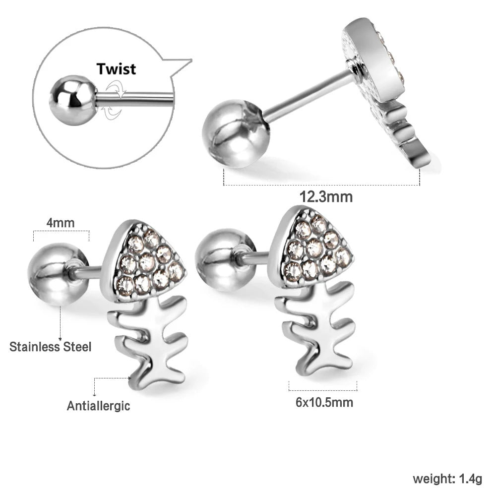 Damen Ohrstecker im schmetterlingsförmigen Design Shop Nory