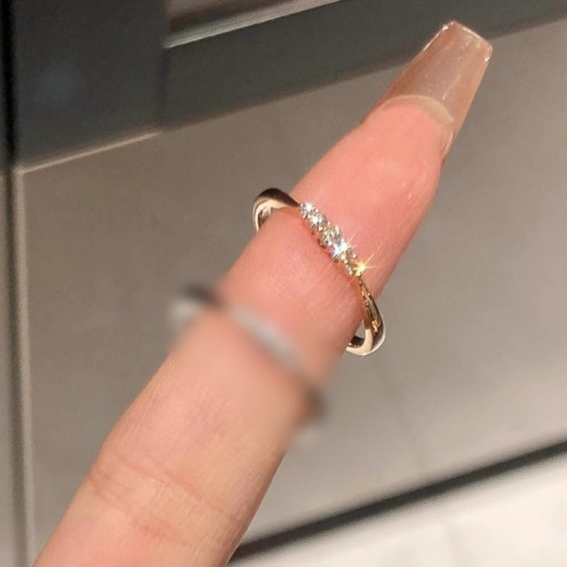 Damen Hochwertiger Zirkonia-Edelstahlring mit elegantem Design Shop Nory