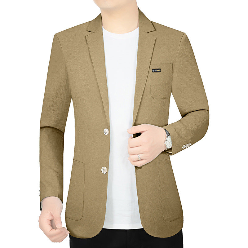 Herren Modernes Stretch Business-Sakko mit schmalem Schnitt und aufgesetzten Taschen Shop Nory