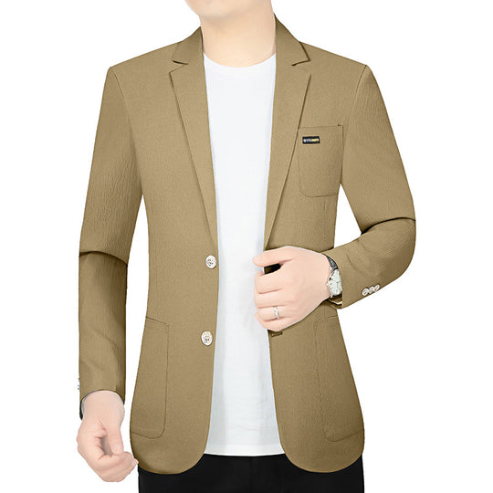 Herren Modernes Stretch Business-Sakko mit schmalem Schnitt und aufgesetzten Taschen Shop Nory