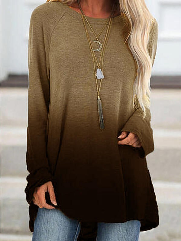Damen Asymmetrische Tunika mit Karopatch und Zierknöpfen Shop Nory
