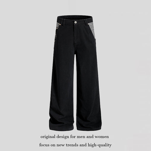 Damen Weite High‑Waist Culotte-Jeans im Palazzoschnitt mit kontrastierten Eingrifftaschen Shop Nory