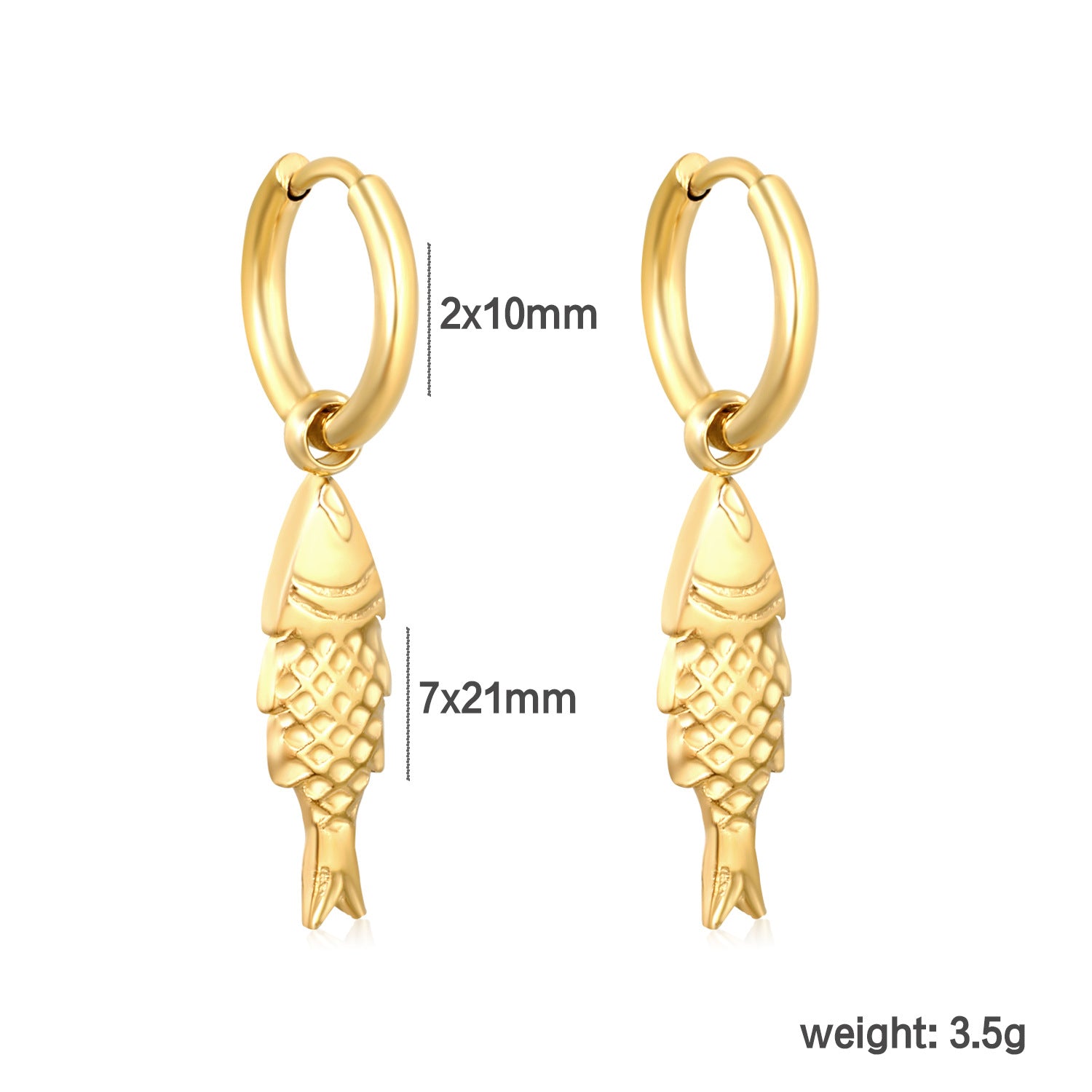 Damen Hängende Ohrstecker mit muschelförmigen Anhängern aus hochwertigem Edelstahl Shop Nory