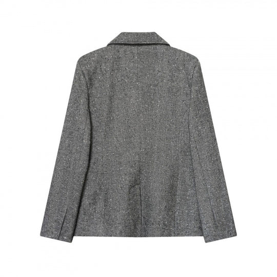 Damen Taillierter Wollmix-Blazer mit Reverskragen und Pattentaschen Shop Nory
