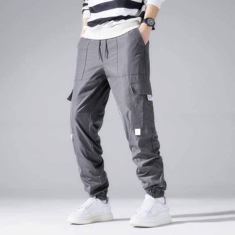 Herren Multifunktionale Cargo-Jogginghose mit Klapp‑ und Gurt-Details Shop Nory