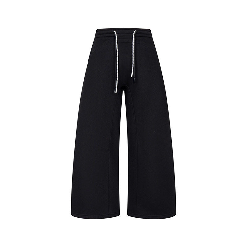Damen Culotte-Sweatpants mit hohem Bund, Kordelzug und weitem Bein Shop Nory