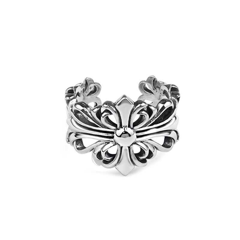 Damenring mit filigranem Blumenmuster Shop Nory