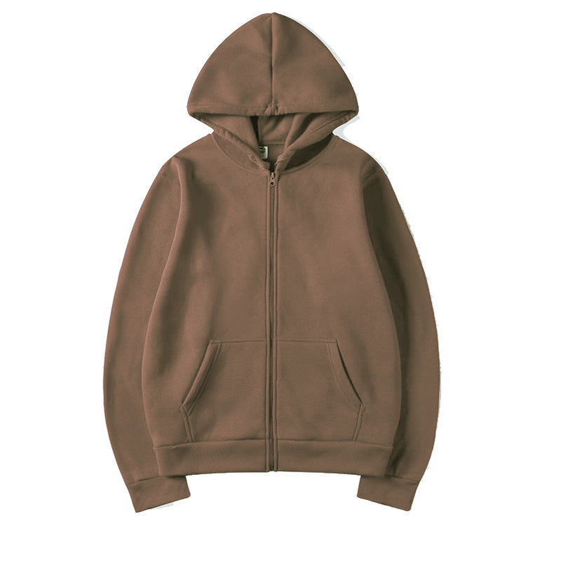 Damen Kapuzensweatshirt mit durchgehendem Reißverschluss und seitlichen Taschen