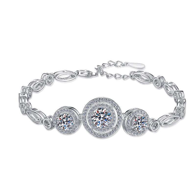 Damen elegante Zirkonia-Armbanduhr Shop Nory